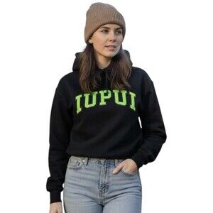 IUPUI Jaguars Sweatshirt Womens Medium Black NCAA Basketball Russell Athletic